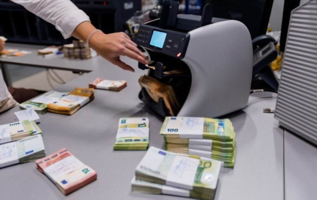 Máquina de contagem de dinheiro multi moedas